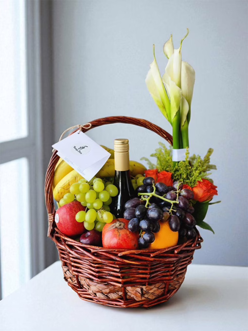 Sparkling Fruit and Flower Basket