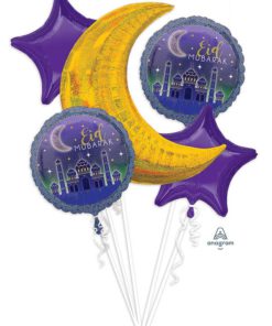 EID Mubarak Foil Balloon Bouquet