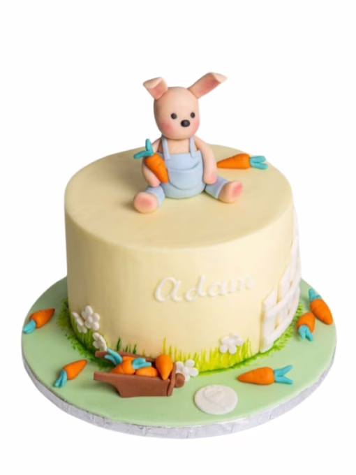 Bunny Theme Cake & Flowers