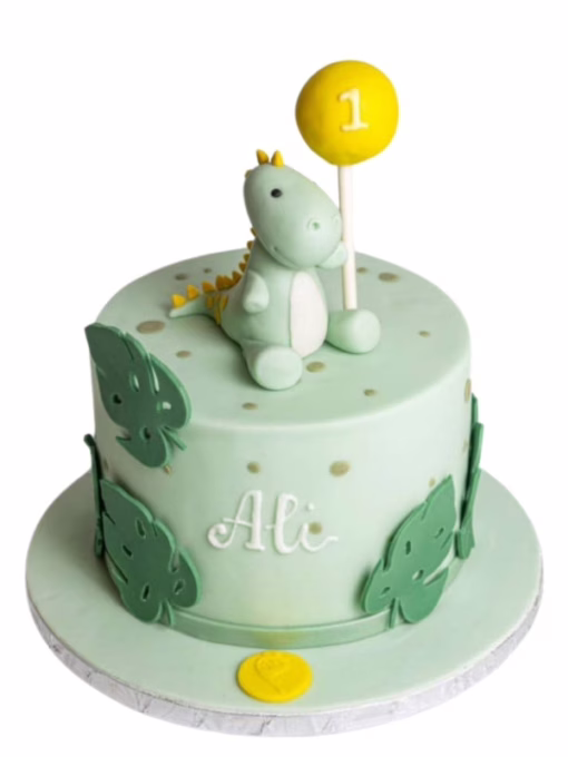 Little Dino Cake & Flowers